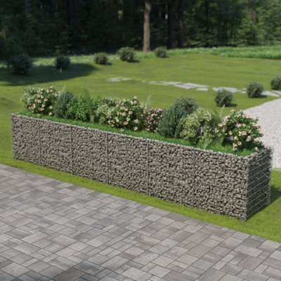 Berkfield Gabion Raised Bed Galvanised Steel 540X90X100 Cm - image 1
