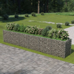 Berkfield Gabion Raised Bed Galvanised Steel 540X90X100 Cm - thumbnail 1