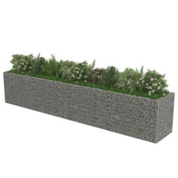 Berkfield Gabion Raised Bed Galvanised Steel 540X90X100 Cm - thumbnail 4