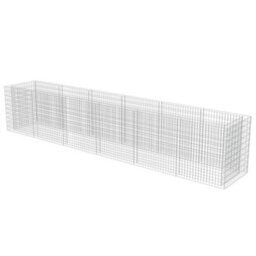 Berkfield Gabion Raised Bed Galvanised Steel 540X90X100 Cm - thumbnail 3