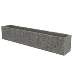 Berkfield Gabion Raised Bed Galvanised Steel 540X90X100 Cm - thumbnail 2
