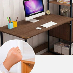 Computer Tablehome Office Corner Desk Storage Shelf W/ Bookshelf & Drawer - thumbnail 4