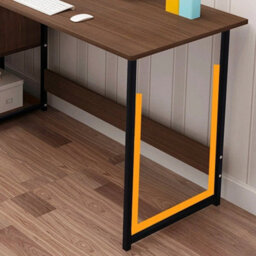 Computer Tablehome Office Corner Desk Storage Shelf W/ Bookshelf & Drawer - thumbnail 2
