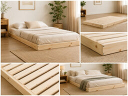 Strictly Beds And Bunks Nova Montessori Solid Pine Low Floor Bed, 4Ft Small Double - thumbnail 4