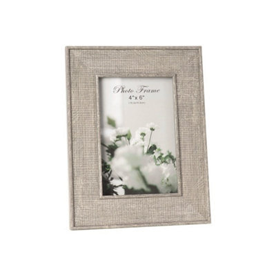 Straits Textured Light Brown Wood Photo Frame - 4X6