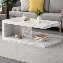 Furniture in Fashion Lyra High Gloss Coffee Table In Diva Marble Effect