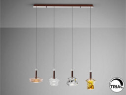Luminosa Lighting Luminosa Scarlett Bar Pendant Ceiling 4 Light Multi Colour Led 3000K - Uk Stock - thumbnail 3