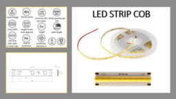 REJS Cob Led Tape, 40W, Ip20, 8mm, Roll 5M, 12V, Warm White - thumbnail 3