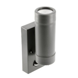 CGC Lighting Cgc Dark Grey Anthracite Up And Down Outdoor Motion Sensor Pir Wall Light Gu10 Outside Garden Patio Garage Ip54 Polycarbonate - thumbnail 2