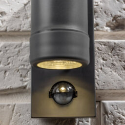CGC Lighting Cgc Dark Grey Anthracite Up And Down Outdoor Motion Sensor Pir Wall Light Gu10 Outside Garden Patio Garage Ip54 Polycarbonate - thumbnail 3