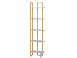 Decorotika Alice Corner Bookcase With Metal Frame - thumbnail 2