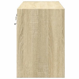 Berkfield Tv Wall Cabinet With Led Lights Sonoma Oak 80X31X45 Cm - thumbnail 7