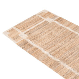 Wyld And Coco Everweave Runner Rug Light Beige 80 X 300 Cm Rectangular Handwoven Jute-Cotton - thumbnail 5