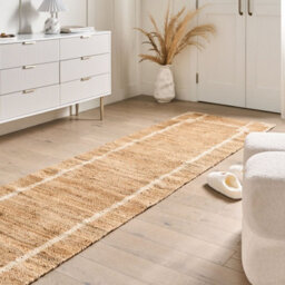 Wyld And Coco Everweave Runner Rug Light Beige 80 X 300 Cm Rectangular Handwoven Jute-Cotton - thumbnail 2
