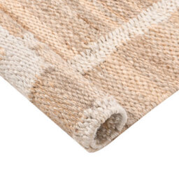 Wyld And Coco Everweave Runner Rug Light Beige 80 X 300 Cm Rectangular Handwoven Jute-Cotton - thumbnail 3