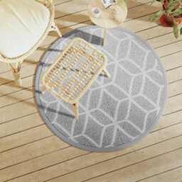 Walplus Outdoor Carpet Rugs For Garden Patios  Grey 120 Cm Pp - thumbnail 1