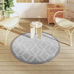 Walplus Outdoor Carpet Rugs For Garden Patios  Grey 120 Cm Pp - thumbnail 3