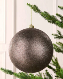 Werchristmas Mocha Extra Large Shatterproof Bauble Glitter 20 Cm - thumbnail 2