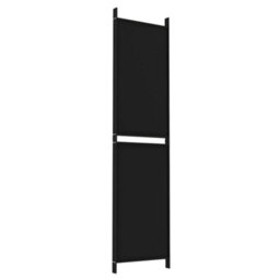 Vidaxl 4-Panel Room Divider Black 200X200 Cm Fabric Room Dividers - thumbnail 6