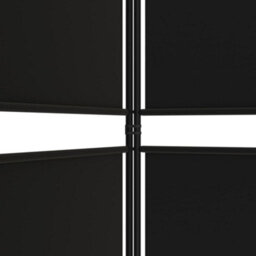 Vidaxl 4-Panel Room Divider Black 200X200 Cm Fabric Room Dividers - thumbnail 9