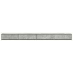 Berkfield Bed Drawers Concrete Grey 180X36,5X16,5 Cm Engineered Wood - thumbnail 6