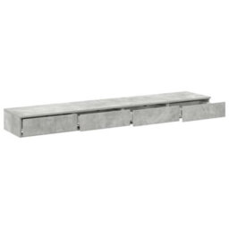 Berkfield Bed Drawers Concrete Grey 180X36,5X16,5 Cm Engineered Wood - thumbnail 5