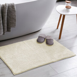 Keplin Non-Slip Microfibre Bath & Toilet Mat 40Cm X 60Cm, Cream - thumbnail 7