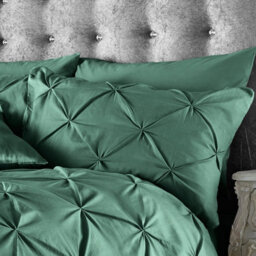 Gc Gaveno Cavailia Dazzling Diamonds Duvet Cover Bedding Set Green Single 2Pc With Pintuck Quilt Cover - thumbnail 2