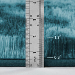 Ameha Large 160X230 Cm Soft Fluffy Tye Dye Teal Area Rugs For Kids Room Non Shedding High Pile Carpet For Lounge Non Slip Nursery Rug - thumbnail 6
