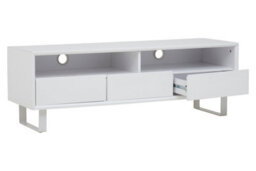 Premier Housewares Interiors By Premier Moritz White High Gloss Media Cabinet - thumbnail 3