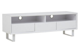 Premier Housewares Interiors By Premier Moritz White High Gloss Media Cabinet - thumbnail 2