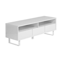 Premier Housewares Interiors By Premier Moritz White High Gloss Media Cabinet