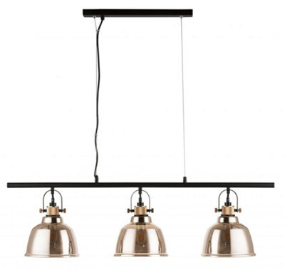 Luminosa Lighting Luminosa Ava 3 Light Bar Gold Bar Pendant Ceiling Light