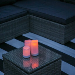 Gardenwize Solar Led Candle Set (3 Piece Set) - thumbnail 2