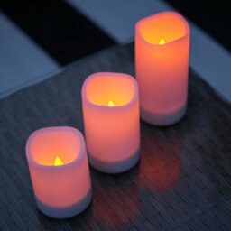 Gardenwize Solar Led Candle Set (3 Piece Set) - thumbnail 3