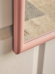Orsina Pink Plastic Frame Over Door Mirror, Durable 124X34Cm Full-Length Mirror For Bedroom Or Bathroom - thumbnail 8