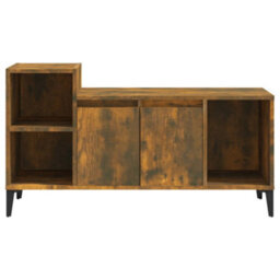 Berkfield Classic Tv Cabinet Smoked Oak 100X35X55 Cm Engineered Wood - thumbnail 5