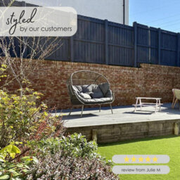 Furniturebox Grey Rattan Double Egg Chair 2 Seater Garden Egg Chair, Outdoor Double Egg Chair,  2 Seat Garden Chair + Free Cover - thumbnail 8