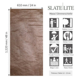 Lite Stone Cobre New Slate Veneer 30 X 20Cm Sample - thumbnail 3
