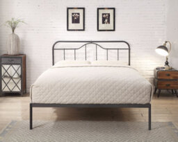 Flintshire Furniture Oakenholt Double 4Ft 6 Black Metal Bed Frame - thumbnail 2