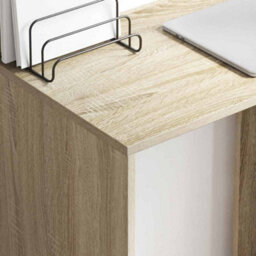 Walplus Desk With Shelf Sonoma Oak 78.5 X 37 X 154.5 Cm Engineered Wood - thumbnail 4