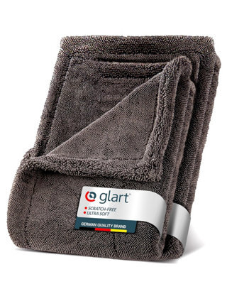 Glart Set Twist Car Drying Cloths Xxl - 80 X 55 Cm And 60 X 40 Cm Microfiber Towels For Scratch-Free Large Towel Cars Motorcycles