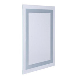 Rinse Bathrooms 700 X 500mm Illuminated Led Bathroom Mirror With Demister Ip44 - thumbnail 3