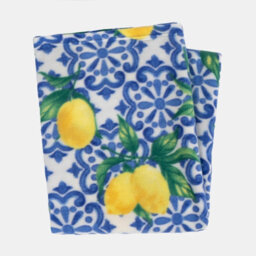 OHS Wholesale 10 X Fleece Blanket Sofa Throw Joblot - 120 X 150Cm, Lemon - Blue - thumbnail 2