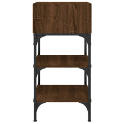 Berkfield Bedside Tables 2 Pcs Brown Oak 35X34.5X70 Cm Engineered Wood - thumbnail 6