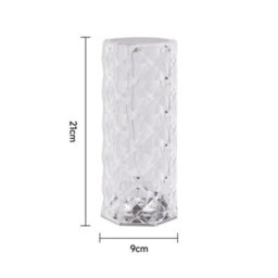 Living And Home Cylinder 16 Colour Rgb Touch Sensor Night Light Bedside Lamp - thumbnail 8
