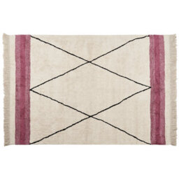 Beliani Rug Afsar Light Beige 160 X 230 Cm Cotton - thumbnail 1
