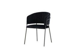 Set Of 2 Selma Velvet Dining Chairs - D58Xw54Xh82Cm, Seat Height 48Cm - thumbnail 3