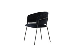Set Of 2 Selma Velvet Dining Chairs - D58Xw54Xh82Cm, Seat Height 48Cm - thumbnail 4