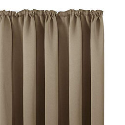 Deconovo Solid Curtains Thermal Insulated Curtains Blackout Curtains Pencil Pleat Curtains For Bedroom Khaki W55 X L69 Inch 1 Pair - thumbnail 8